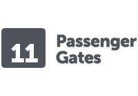 11 Passenger Gates